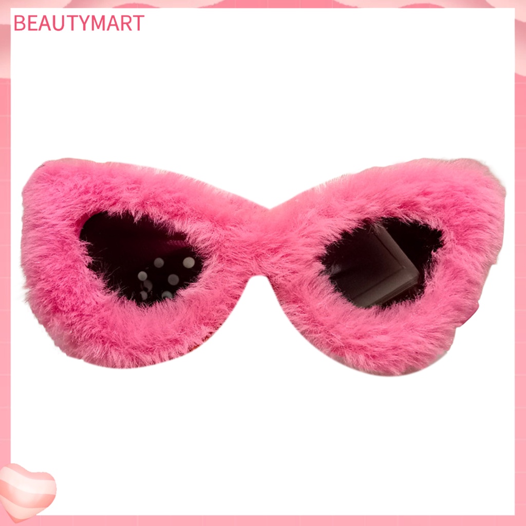 Kính Chống Tia UV Gọng Vải Lông Sáng Tạo Thời Trang Cho Nữ