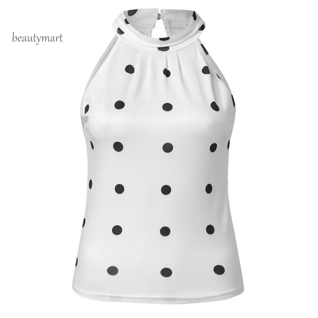 Áo Thun Không Tay Hai Dây Dáng Ôm beautymartm1 Thời Trang Mùa Hè Cho Nữ
