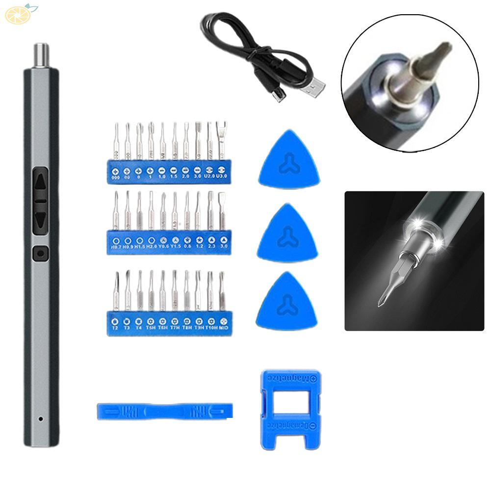 【VARSTR】36 IN 1 Electric Screwdriver Bit Set Large Capacity USB Rechargeable Torque Tool