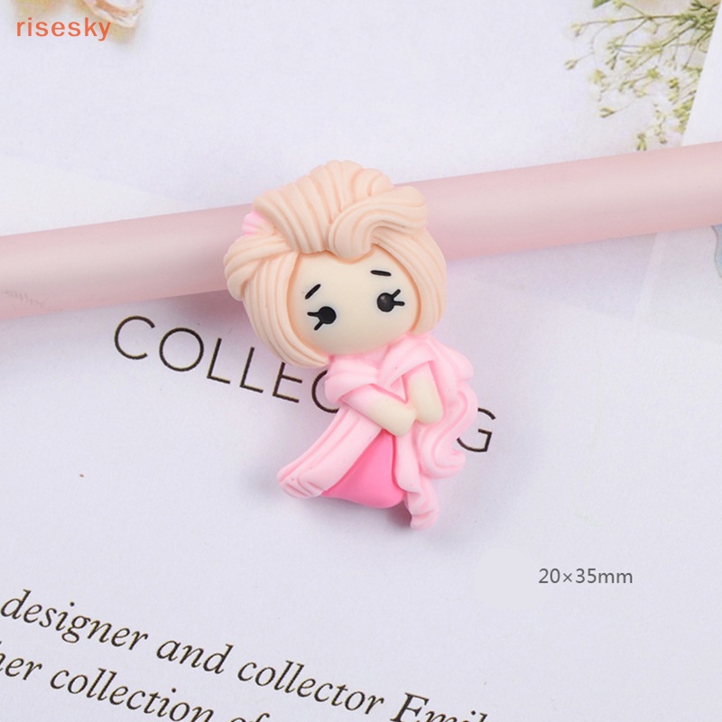 Set 10 Tấm Dán Đế Phẳng 7 Kiểu Hoạt Hình Công Chúa Dễ Thương Trang Trí Sổ Tay DIY