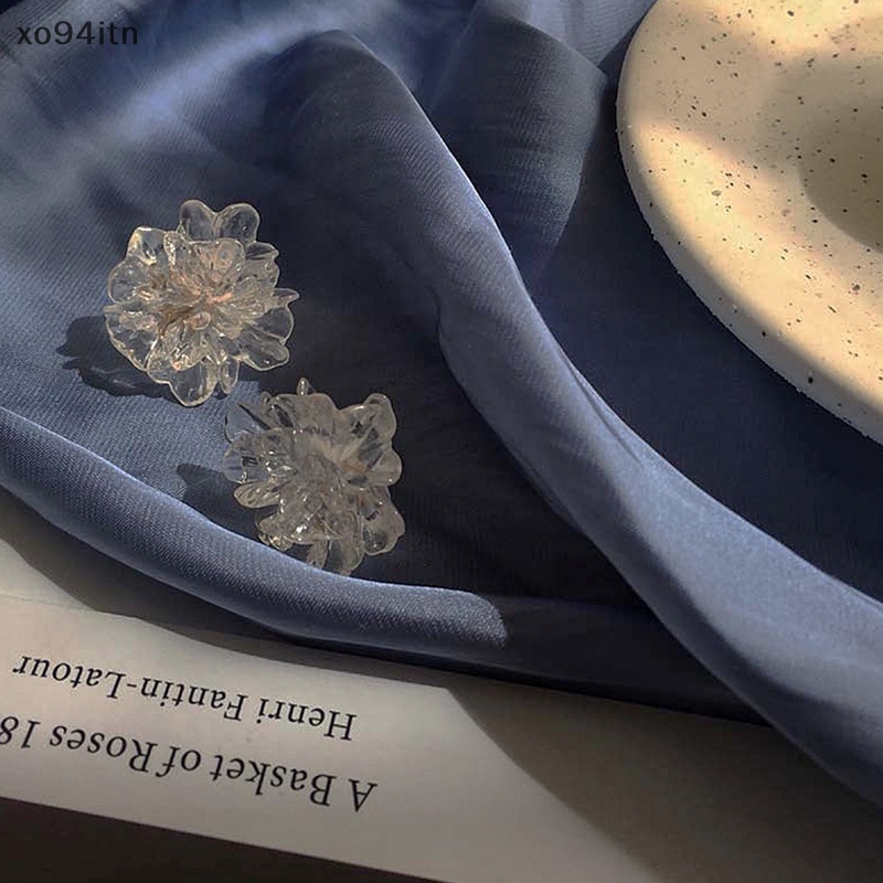 1 Đôi Bông Tai Hình Hoa Bằng Nhựa Resin Phong Cách Mới Cho Nữ