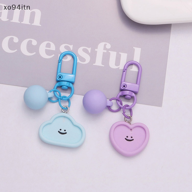 Móc Khóa Mặt Tròn / Đám Mây In Họa Tiết Hoạt Hình Dễ Thương Dùng Làm Quà Tặng / Trang Sức / Móc Khóa /