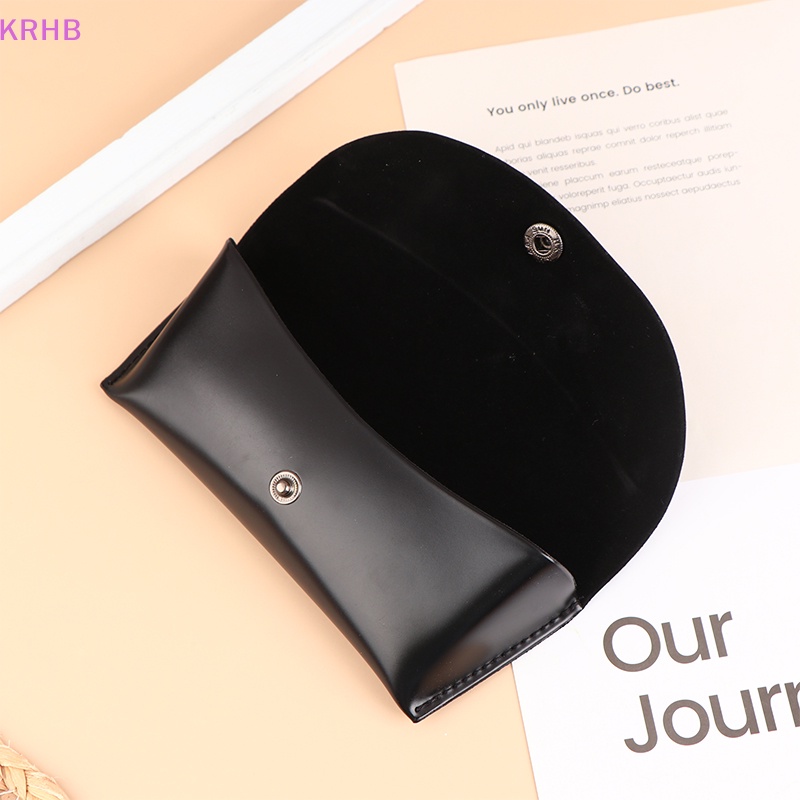 1 Túi Da Đựng Mắt Kính Màu Trơn Mới