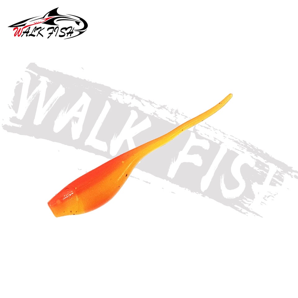 Set 20 Mồi Giả Câu Cá Hình Con Sâu Bằng Silicon Mềm 0.7g 5cm Hai Màu