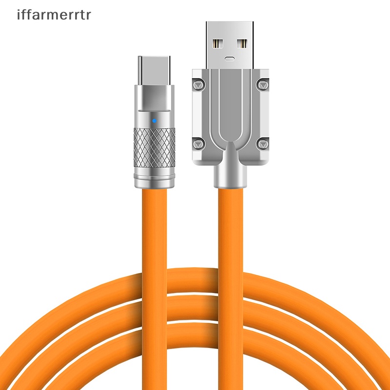 Dây Cáp Sạc USB Type C 120W Bằng Silicon Siêu Nhanh Cho Xiaomi Huawei Samsung