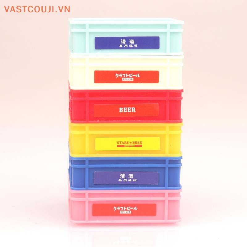 Mô Hình Giỏ Vuông Đựng Thức Ăn / Nước Uống Trang Trí Nhà Búp Bê