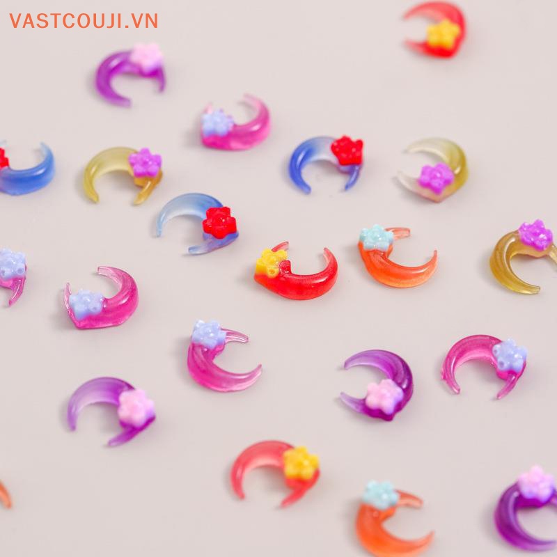 Set 50 Phụ Kiện Đá 3D Dạ Quang Trang Trí Móng Tay Nghệ Thuật