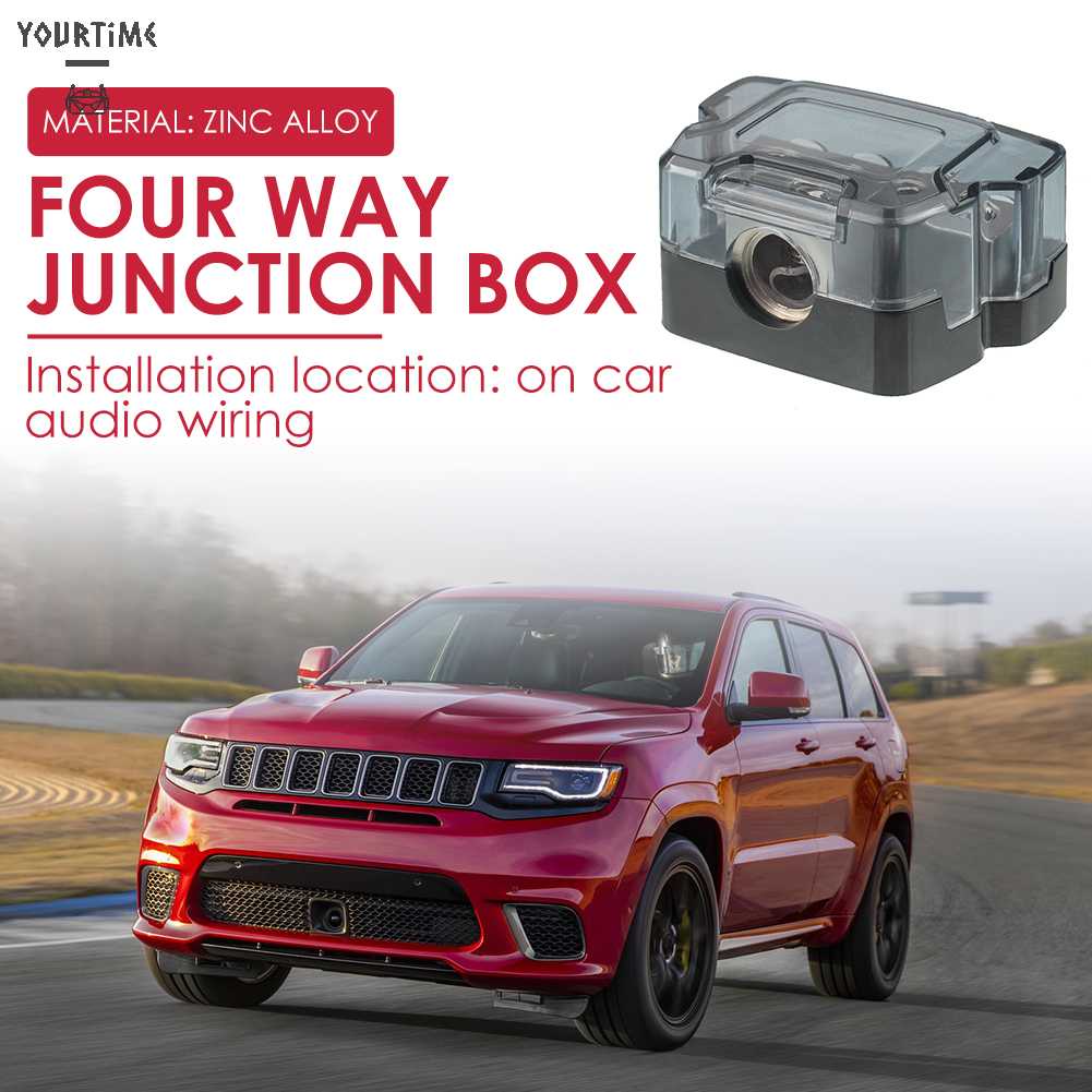 Khối Phân Phối Nguồn 4 Chiều 0GA Vào Tới 4GA Cho Âm Thanh Stereo Trên Xe Hơi