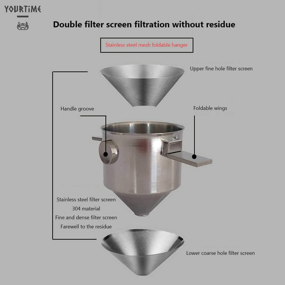 Cốc Lọc Cà Phê Có Thể Gấp Gọn Tiện Dụng Khi Đi Cắm Trại