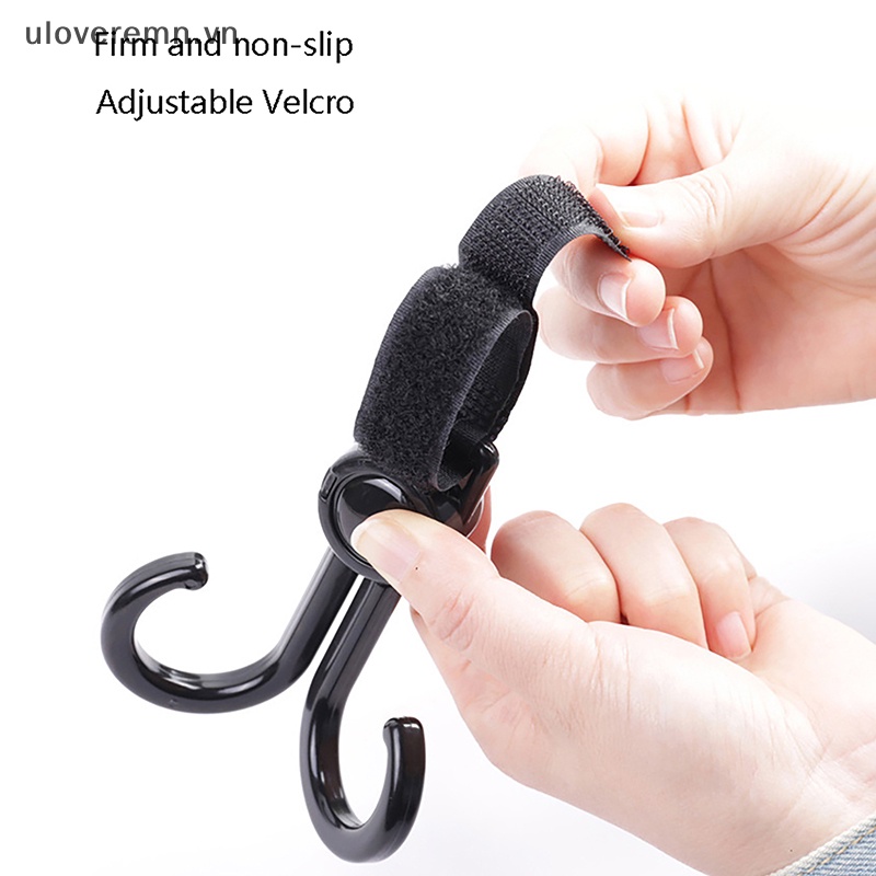 Bộ 2 Móc Treo Đồ Xoay 360 Độ Gắn Xe Đẩy Em Bé Tiện Dụng