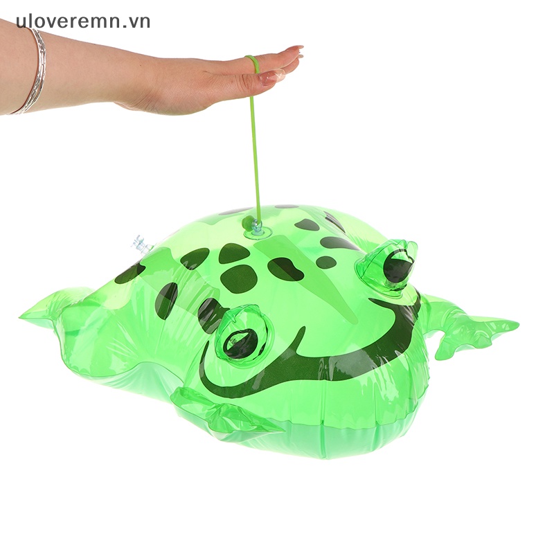 Đồ Chơi Ếch Xanh Bơm Hơi Có Đèn Nhấp Nháy Dễ Thương Vui Nhộn DIY Cho Bé