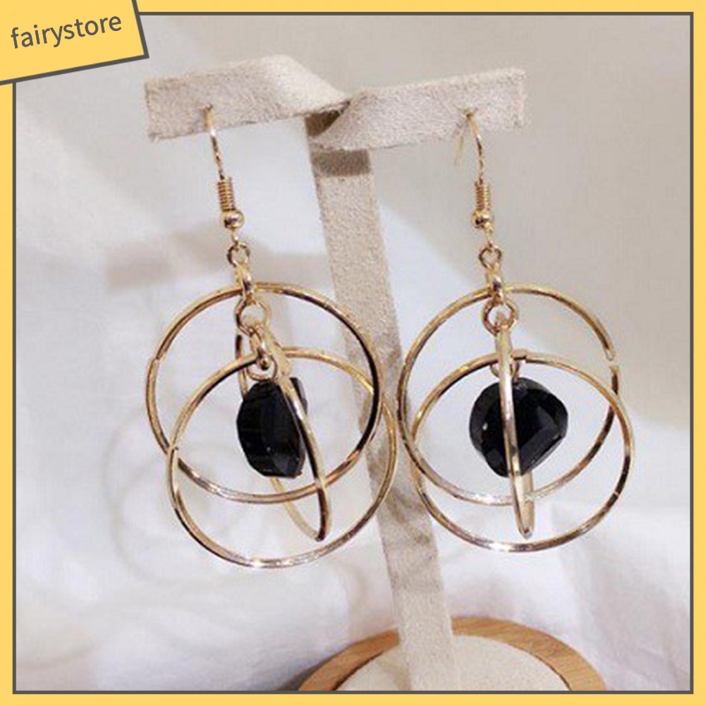 Bông Tai Móc Hình Tròn Rỗng Thanh Lịch Cho Nữ