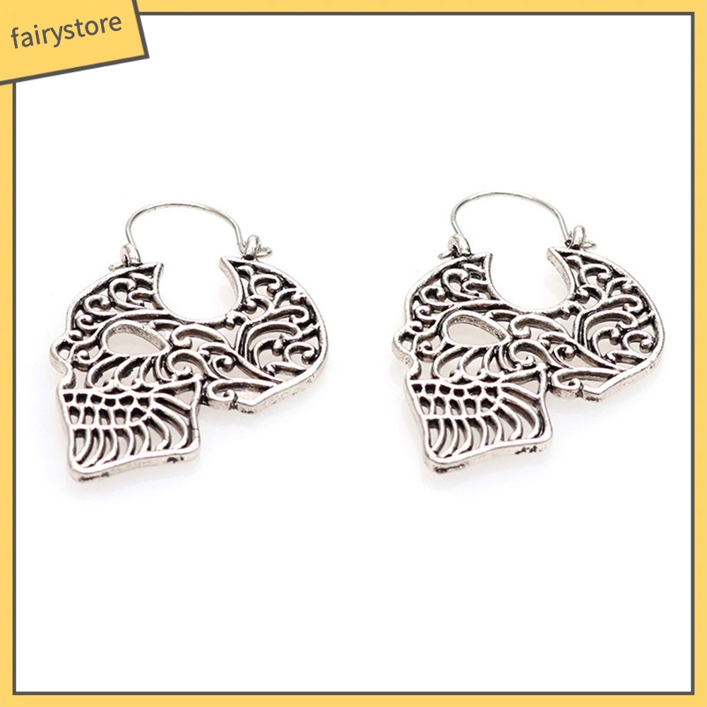 Bông Tai Hình Đầu Lâu Rỗng Thời Trang Halloween