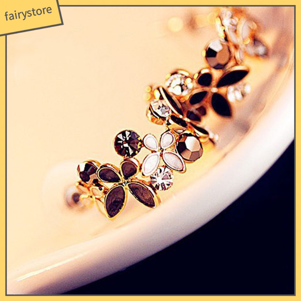 Bông Tai Hình Bướm Đính Đá Thời Trang Dành Cho Nữ