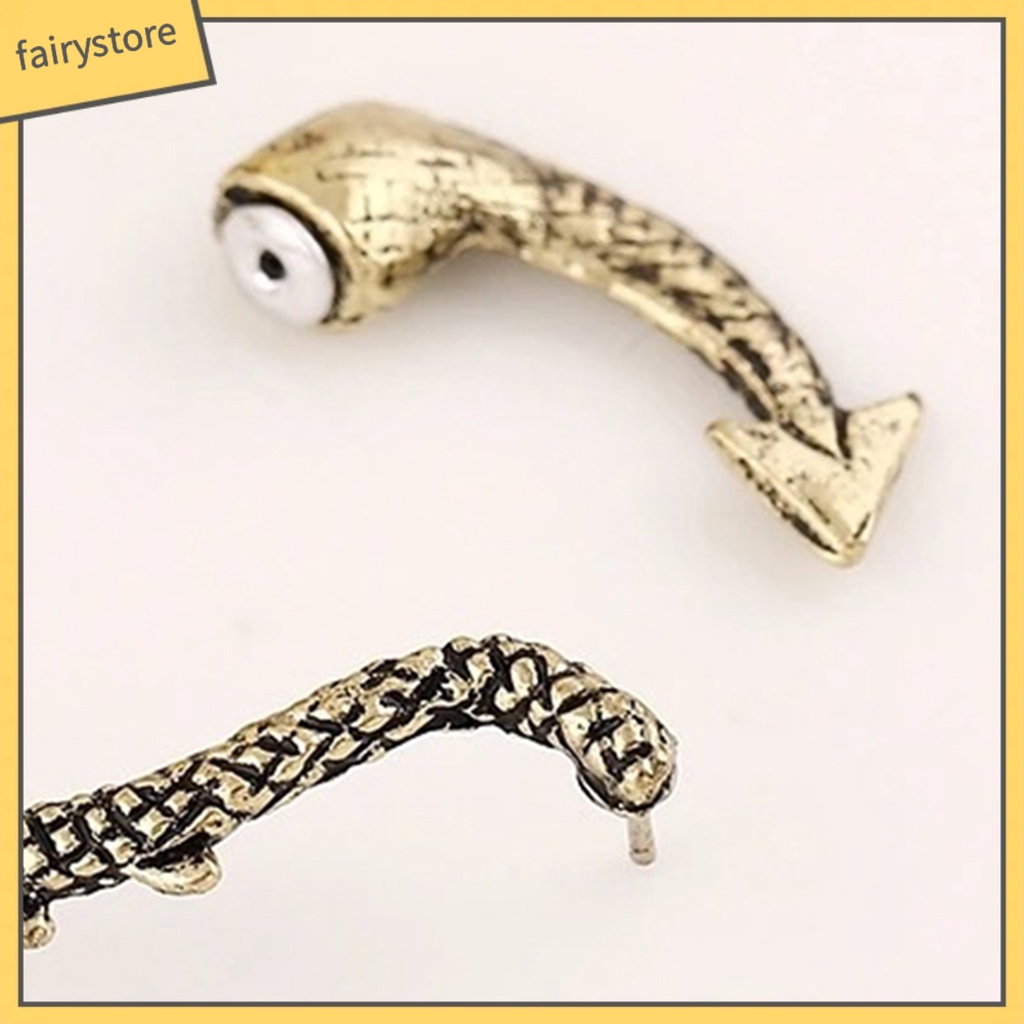 1 Khuyên Vành Tai Hình Rồng Phong Cách Gothic Punk Bằng Hợp Kim