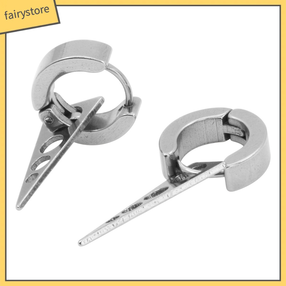 Bông Tai Đinh Tán Bằng Thép Không Gỉ Thời Trang Cá Tính Cho Nam &amp; Nữ