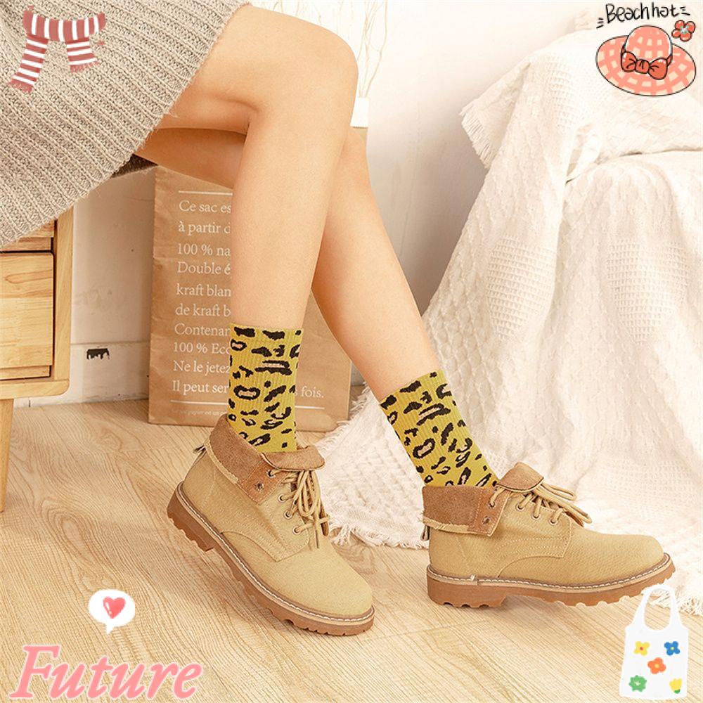 Vớ Cotton Phong Cách Harajuku Thời Trang Mùa Đông Cho Nữ