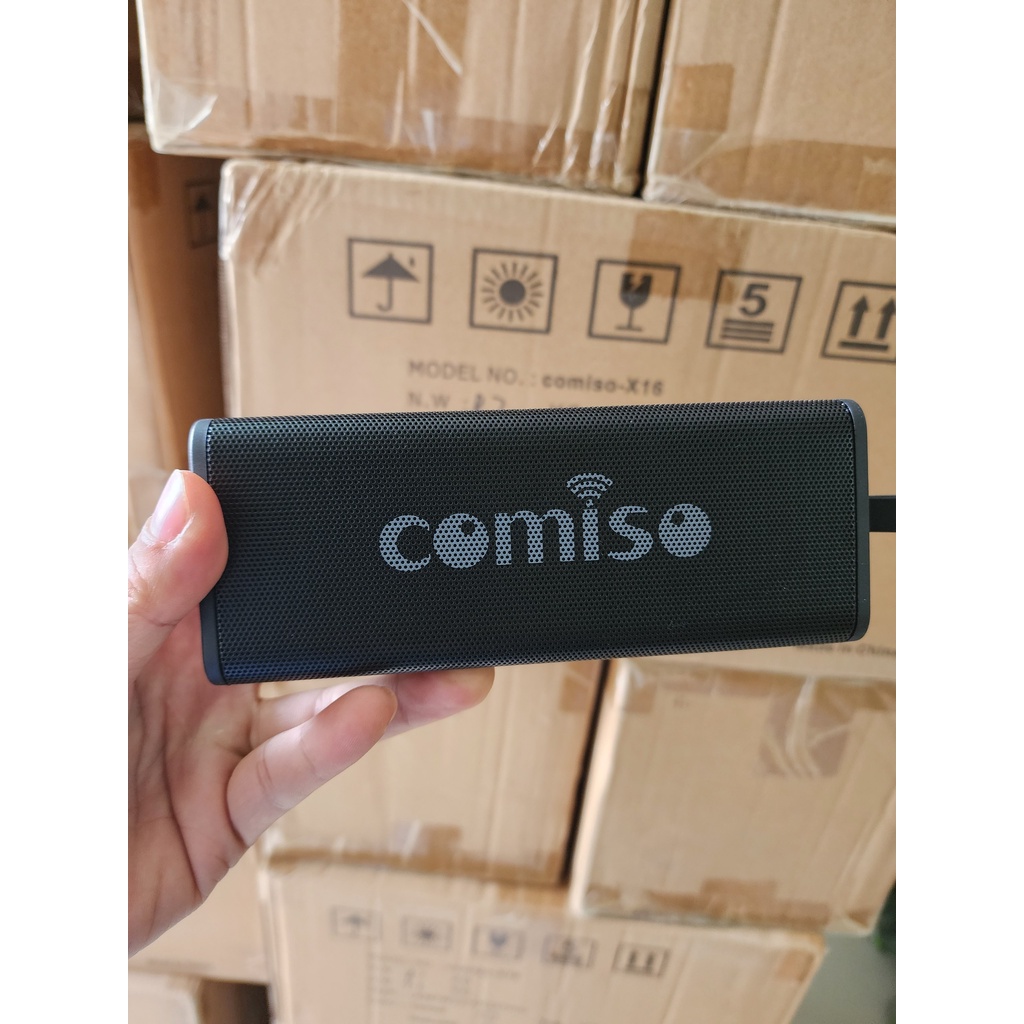 Loa COMISO X16 công suất 10W Hàng chính hãng - Chống nước IPX7 thích hợp đi chơi hoặc để bàn trang trí