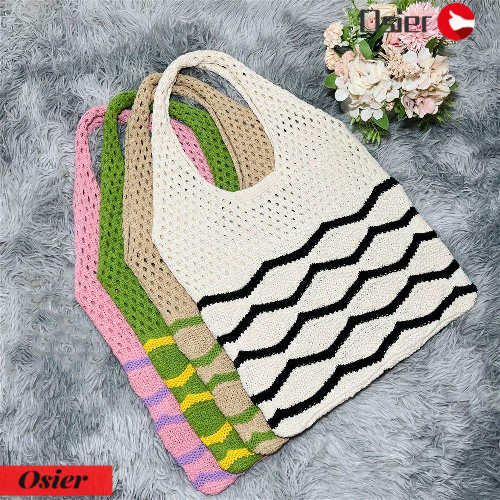 1 Túi Đeo Vai Cỡ Lớn Đan Len Thời Trang Sang Trọng Cho Nữ