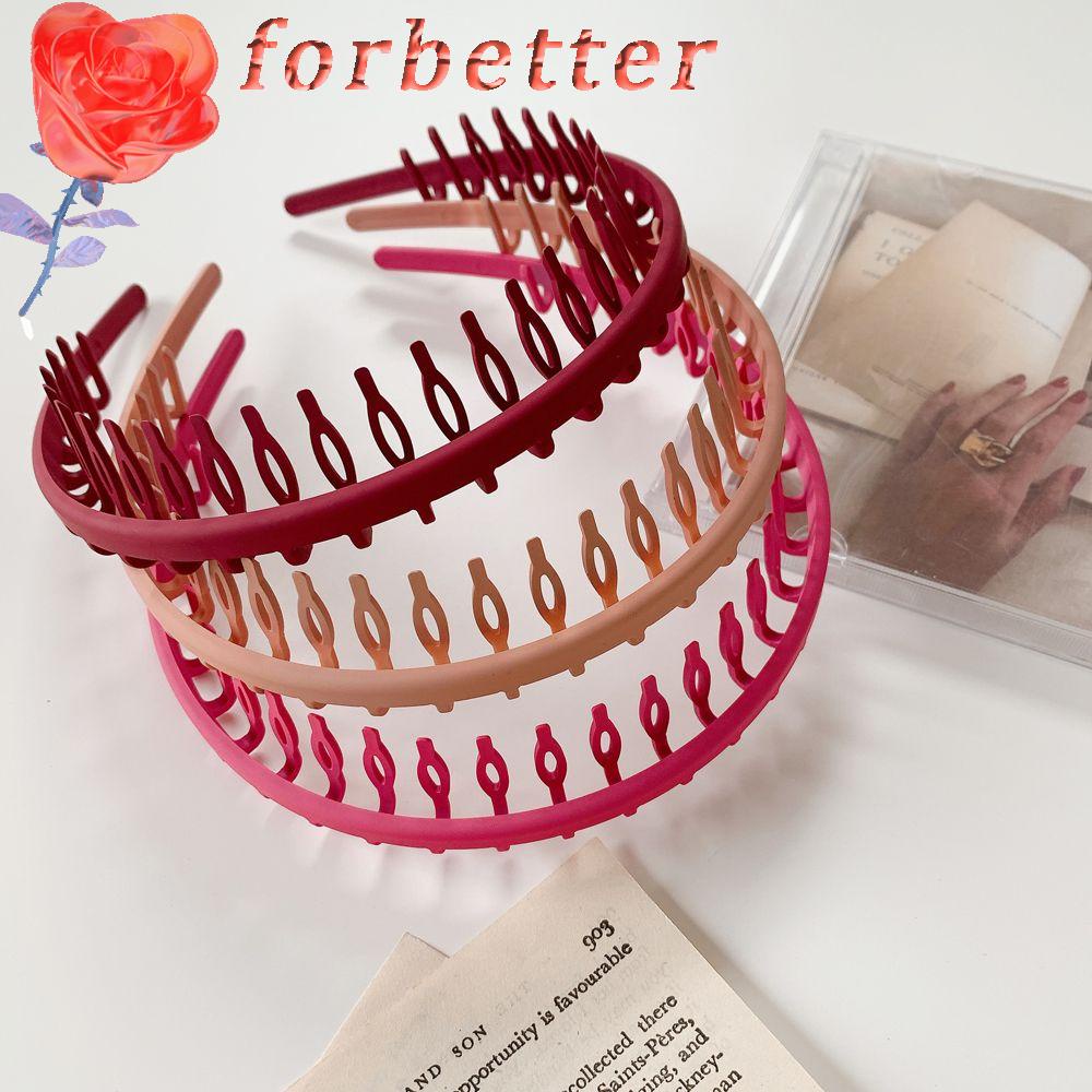 Băng Đô Cài Tóc Răng Lược Bằng Nhựa Chống Trượt Thời Trang Cho Nữ