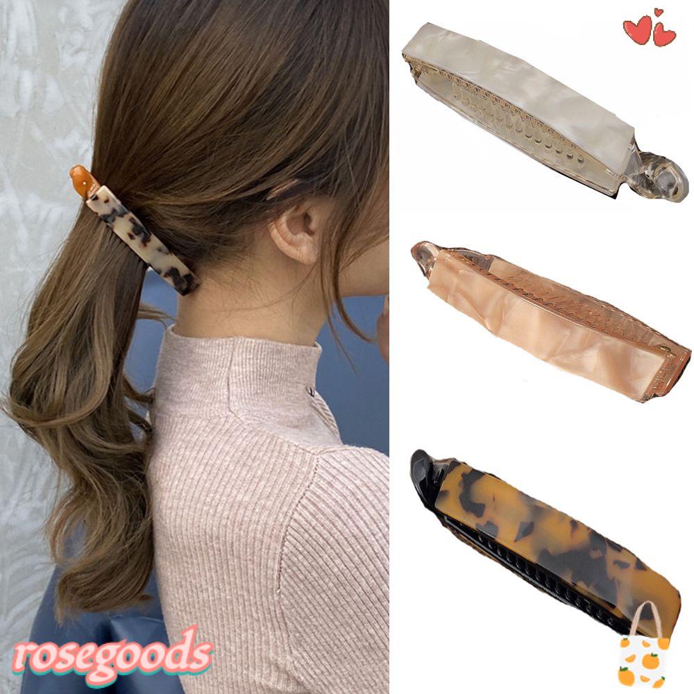 Kẹp Tóc Đuôi Ngựa In Họa Tiết Da Báo / Chuối Kiểu Vintage Thời Trang