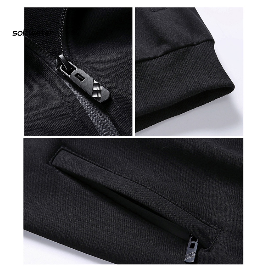 Bộ Đồ Thể Thao 3 Món Áo Khoác Màu Sắc Thời Trang Mùa Thu Năng Động