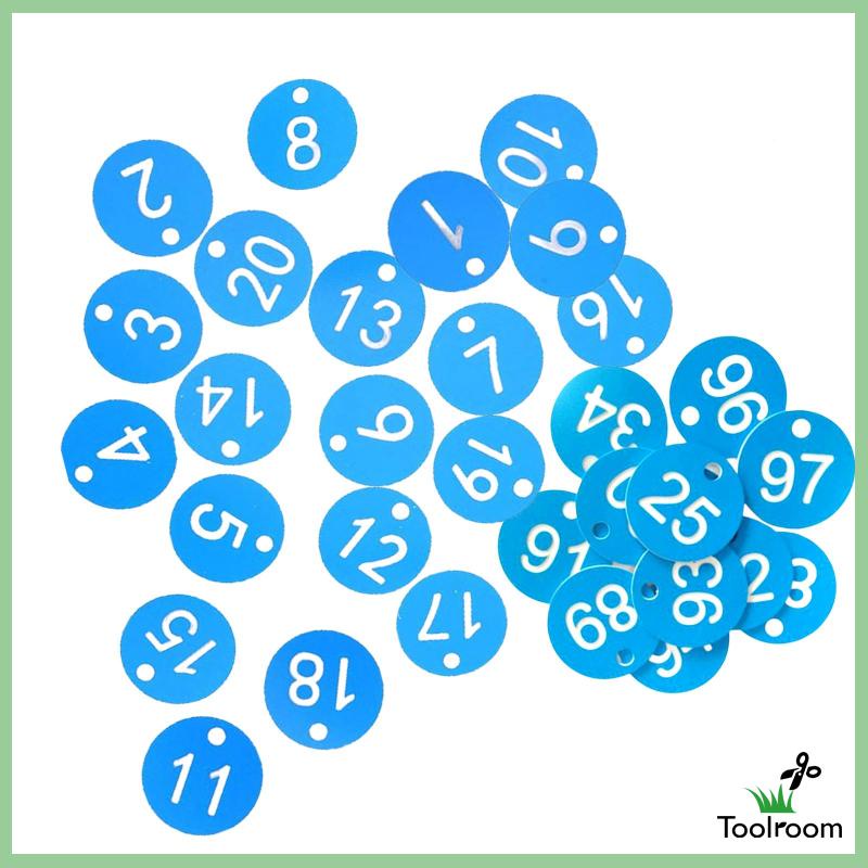 Set 100 Thẻ Đánh Dấu Số Hành Lý Dùng Trong Siêu Thị / Nhà Kho