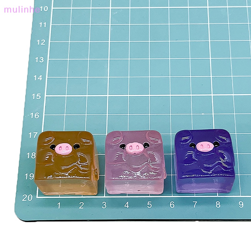 Set 2 Khối Đá mulinhe Bằng Resin Hình Động Vật Dễ Thương DIY