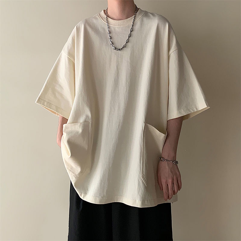 Áo Thun Tay Ngắn Dáng Rộng Plus Size 150kg Thời Trang Mùa Hè Cho Nam