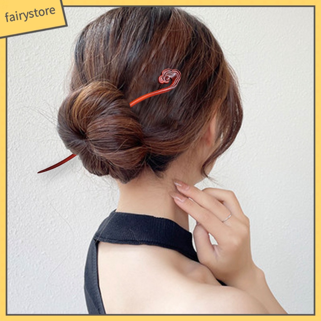 Trâm Cài Tóc Bằng Gỗ Trong Suốt Phong Cách Trung Hoa Cổ Điển Cho Nữ