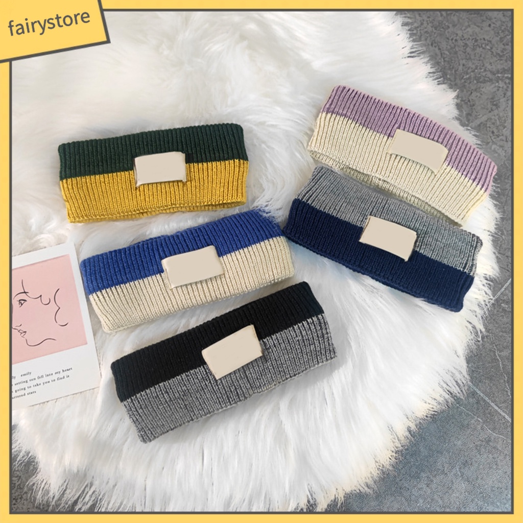 Băng Đô Dệt Kim Bản Rộng Co Giãn Chống Trượt In Chữ Thời Trang Cho Nữ