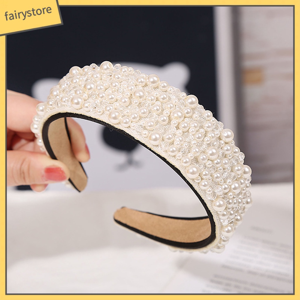 Cài Tóc Đính Đá Ngọc Trai Nhân Tạo Chống Trượt Dành Cho Nữ