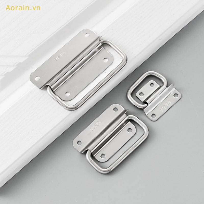 {Aorain} Tay Cầm Hộp Công Cụ Bằng Thép Không Gỉ Cứng Có Thể Gấp Lại Dễ Dàng Cài Đặt Cho Đồ Nội