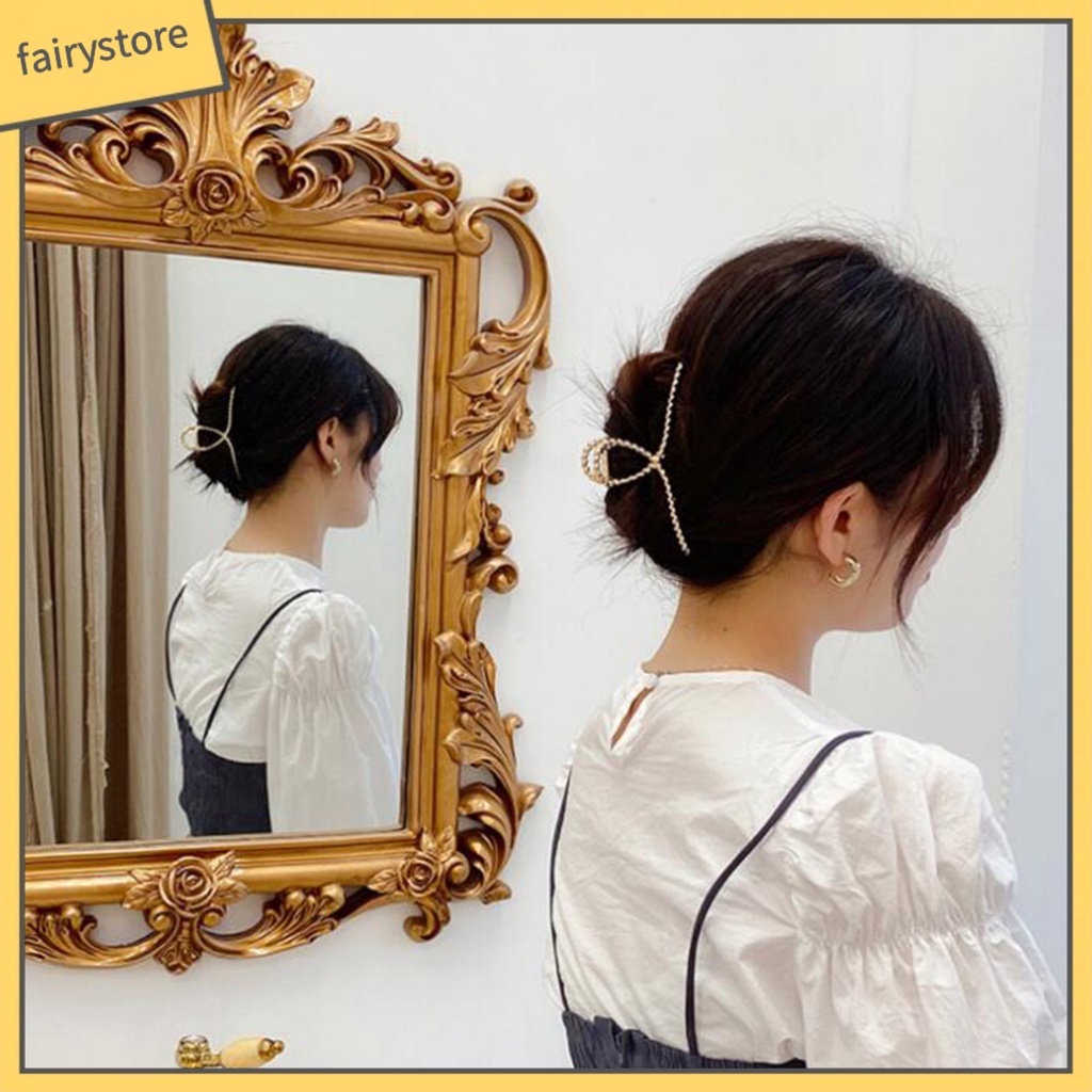 Kẹp Tóc Kim Loại Thiết Kế Thanh Lịch Cho Nữ