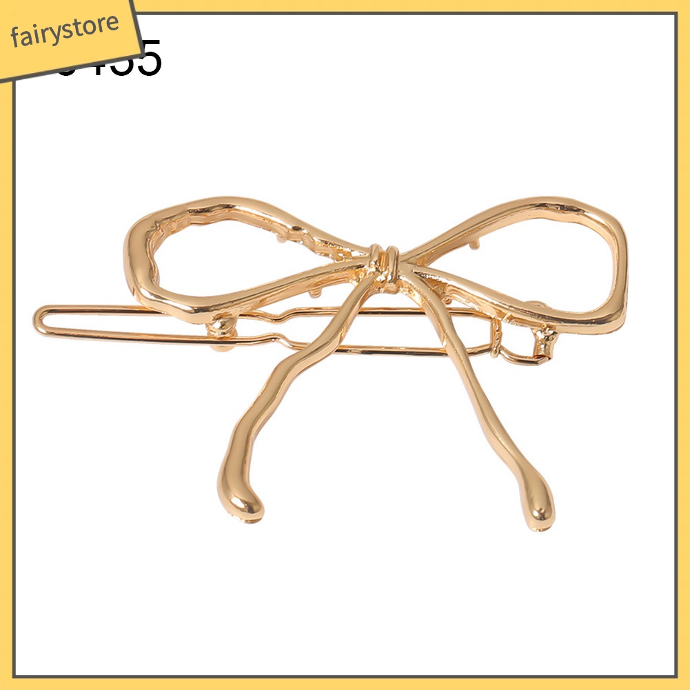 Kẹp Tóc Nơ Phối Chuỗi Xích Thời Trang Cho Nữ