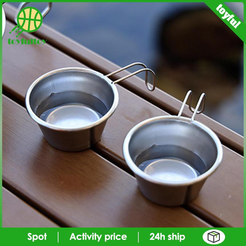 Tô Đựng Thức Ăn Bằng Thép Không Gỉ Thiết Kế Nhỏ Gọn Tiện Dụng Mang Theo Cắm Trại