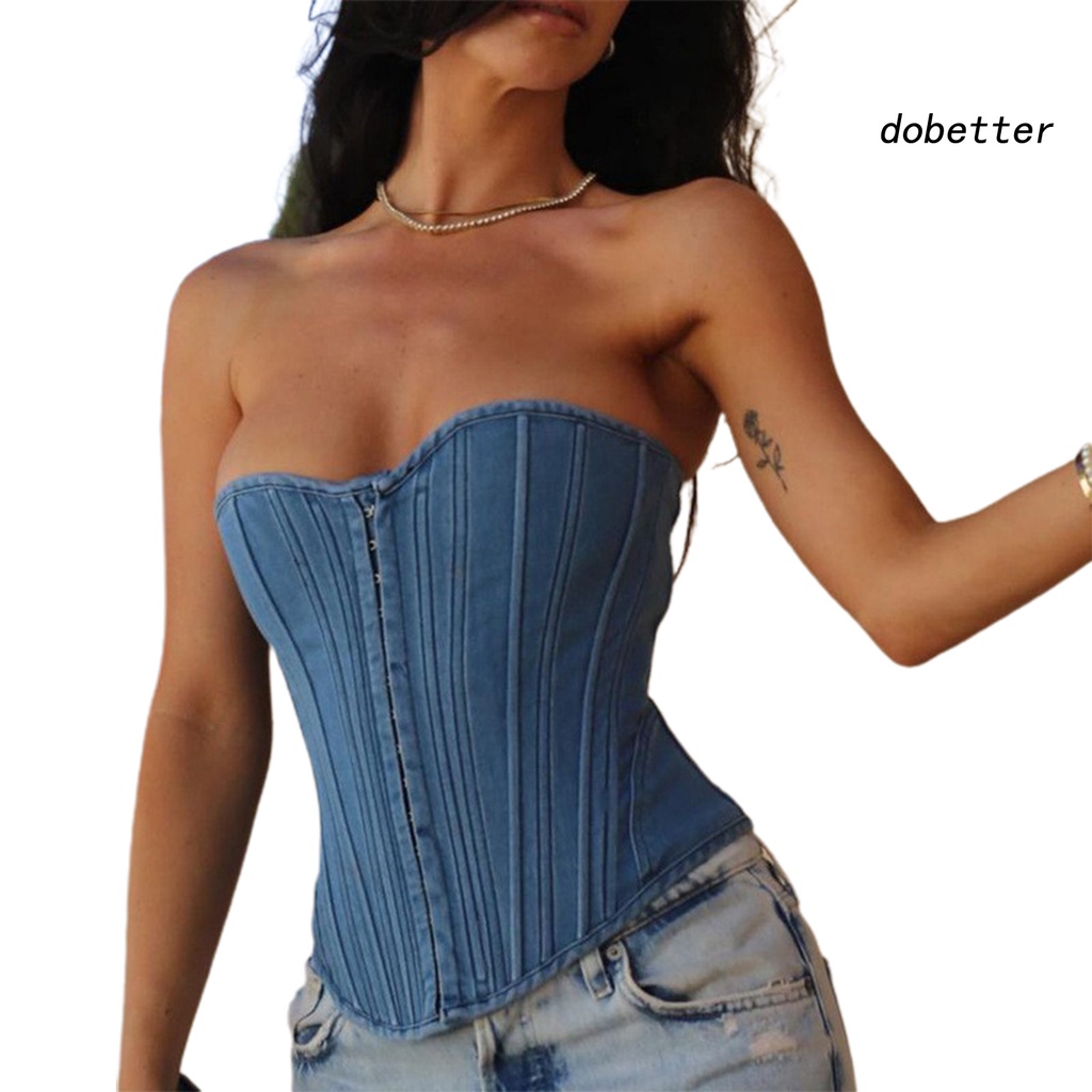 [DO] Áo Ống Không Tay Hở Vai Màu Trơn Ôm Dáng Thời Trang Mùa Hè Quyến Rũ Cho Nữ