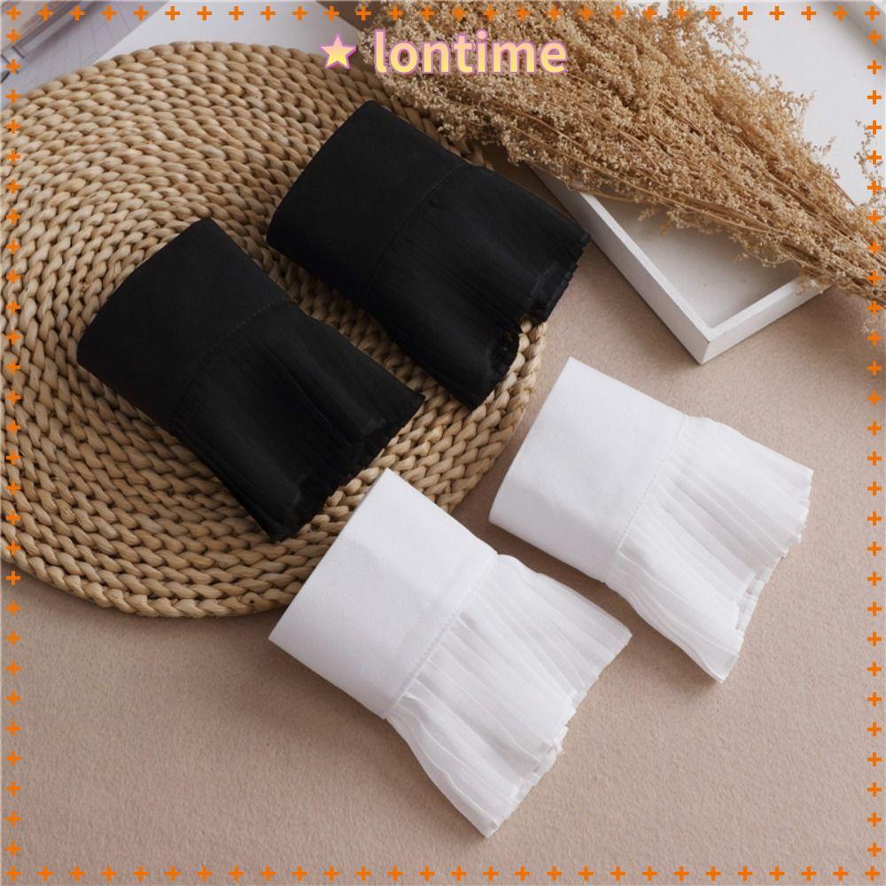 1 Cặp Ống Tay Áo Giả Viền Bèo Thời Trang Xuân Thu Thông Dụng