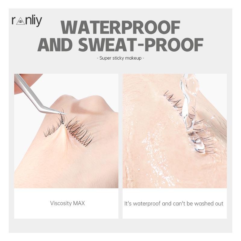 Ranliy💗Bộ Bốn Món Keo Dán Lông Mi Giả Kèm Khay Nhẫn Chuyên Dụng