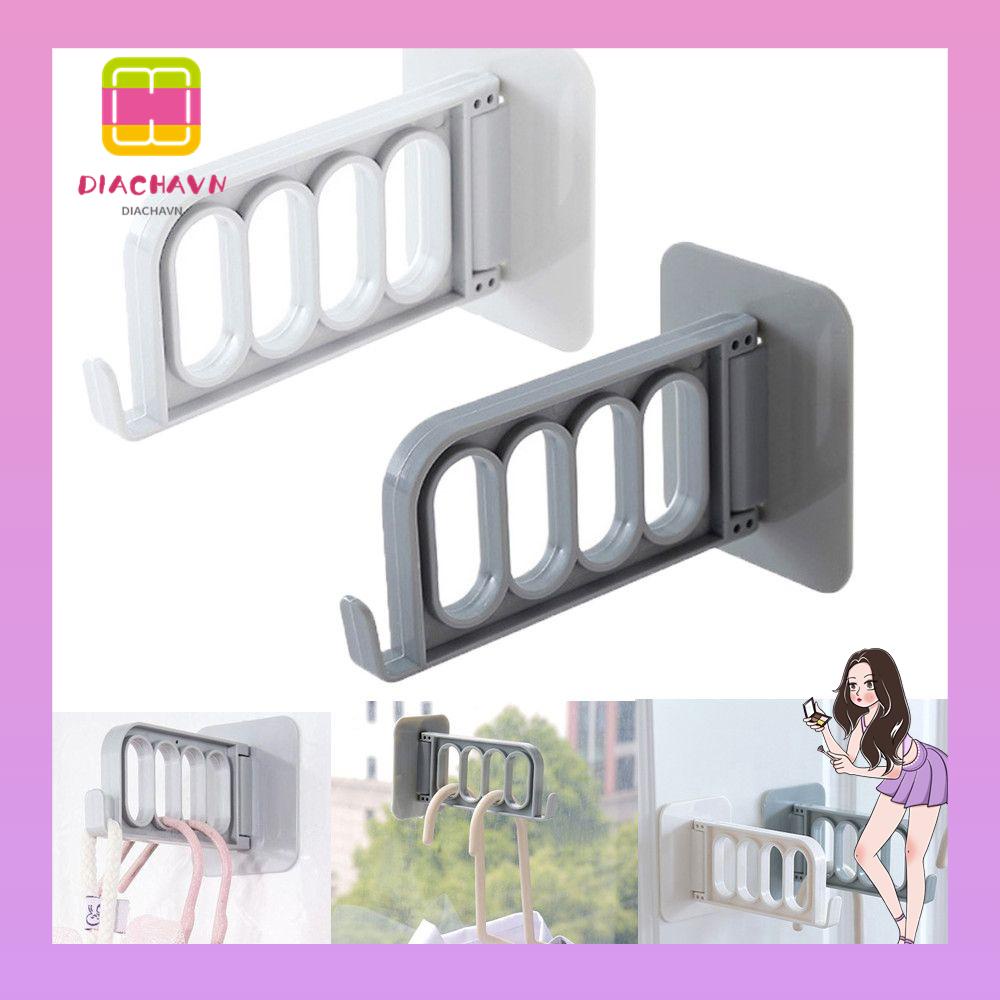 Giá Đỡ Móc Treo Quần Áo Gắn Tường Đa Năng Xoay Được