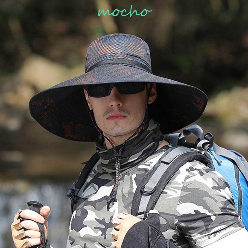 Nón Tai Bèo Chất Liệu Polyester Họa Tiết Rằn Ri Chống Tia UV Thời Trang Mùa Hè Cho Nam Sự Bảo Vệ