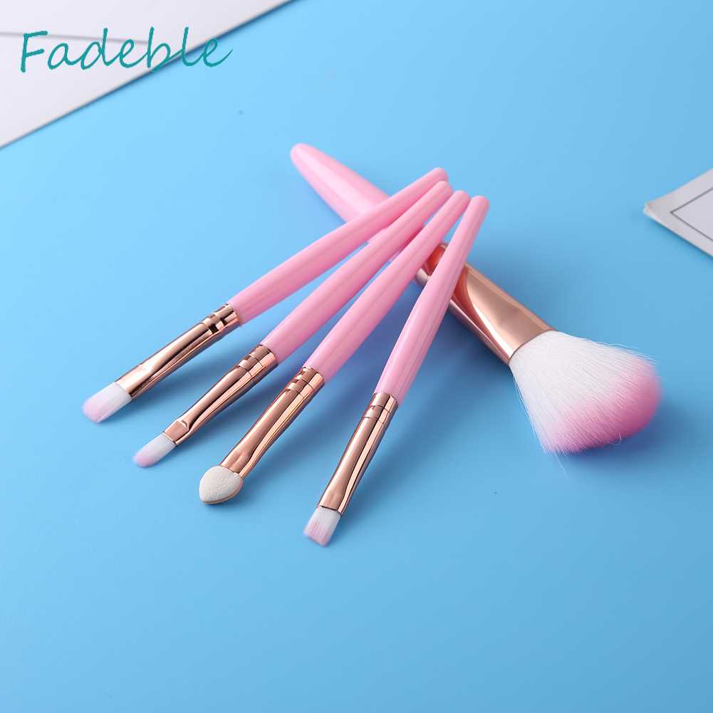 Set 5 Cọ Trang Điểm Sợi Nylon Mềm Mại Tiện Dụng