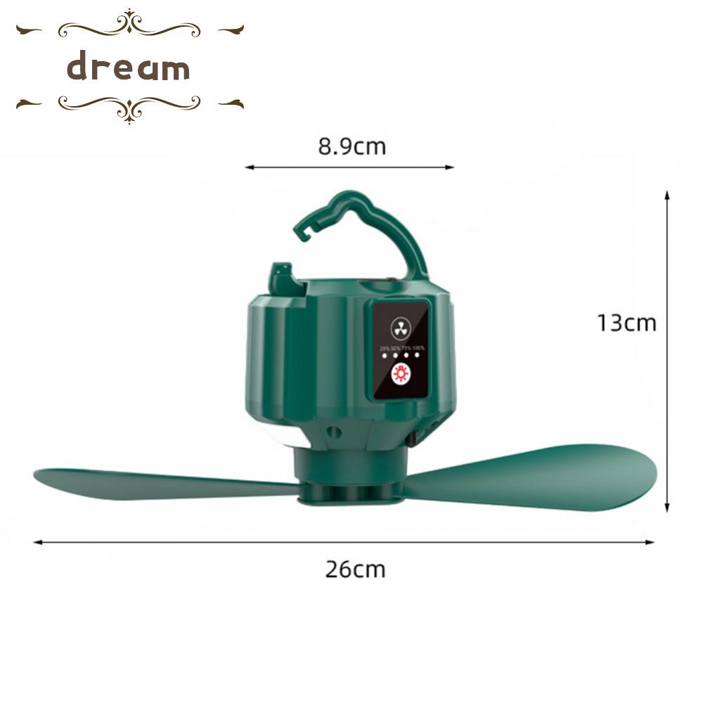 【DREAMLIFE】Electric Fan Portable Rechargeable Right Rotating Safety USB Air Cooled