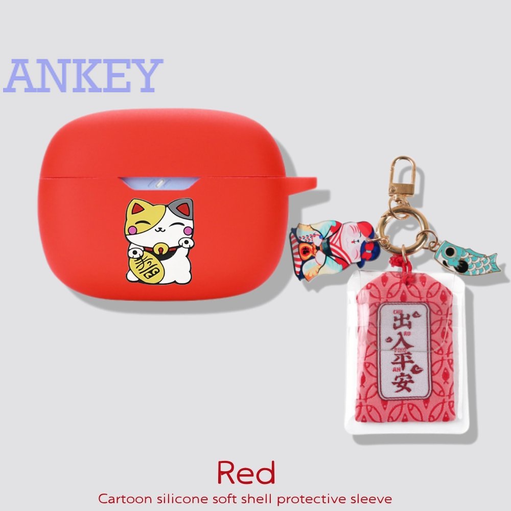 For Anker Soundcore A20i Case Lucky Cat dance lion amulet Cover Earphone Silicone Earbuds shell Soft Protective Headphone