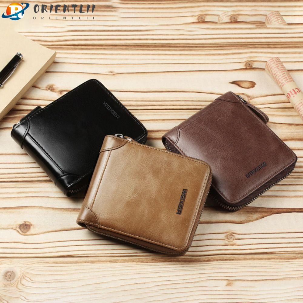 Ví Da Pu Khóa Kéo Thời Trang Cho Nam Giá Đỡ