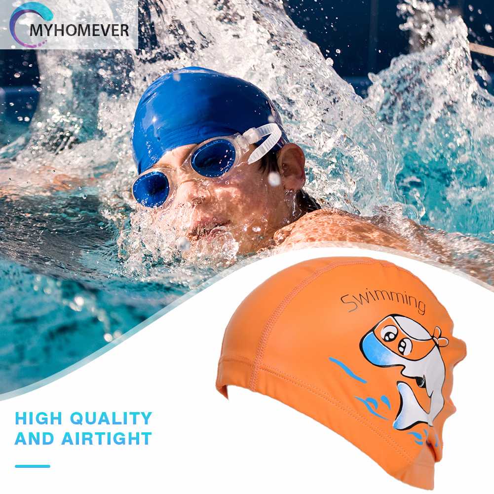 Mũ Bơi Chất Liệu PU Mềm Mại Thoải Mái Cho Bé