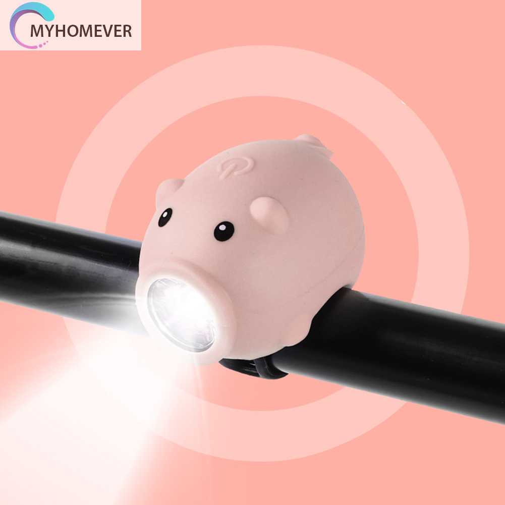 Đèn Chiếu Sáng Phía Trước 3 Chế Độ Hình Chú Heo Hoạt Hình Trang Trí Xe C