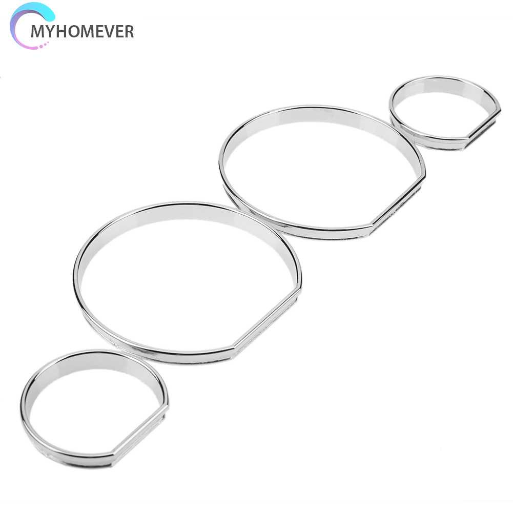 Bộ 4 Khung Trang Trí Bảng Điều Khiển Phía Trước Dành Cho Xe Hơi BMW E46