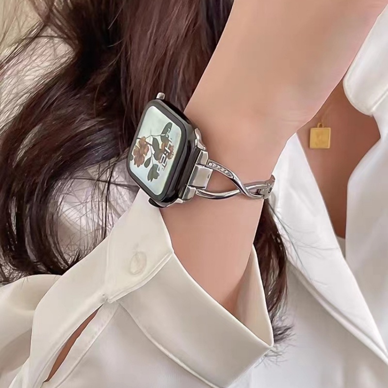 Dây Đeo Inox Thời Trang Cho Đồng Hồ Thông Minh Apple Watch Series 8 7 6 SE 5 4 3 49mm 42mm 44mm 38mm 40mm 41mm 45mm