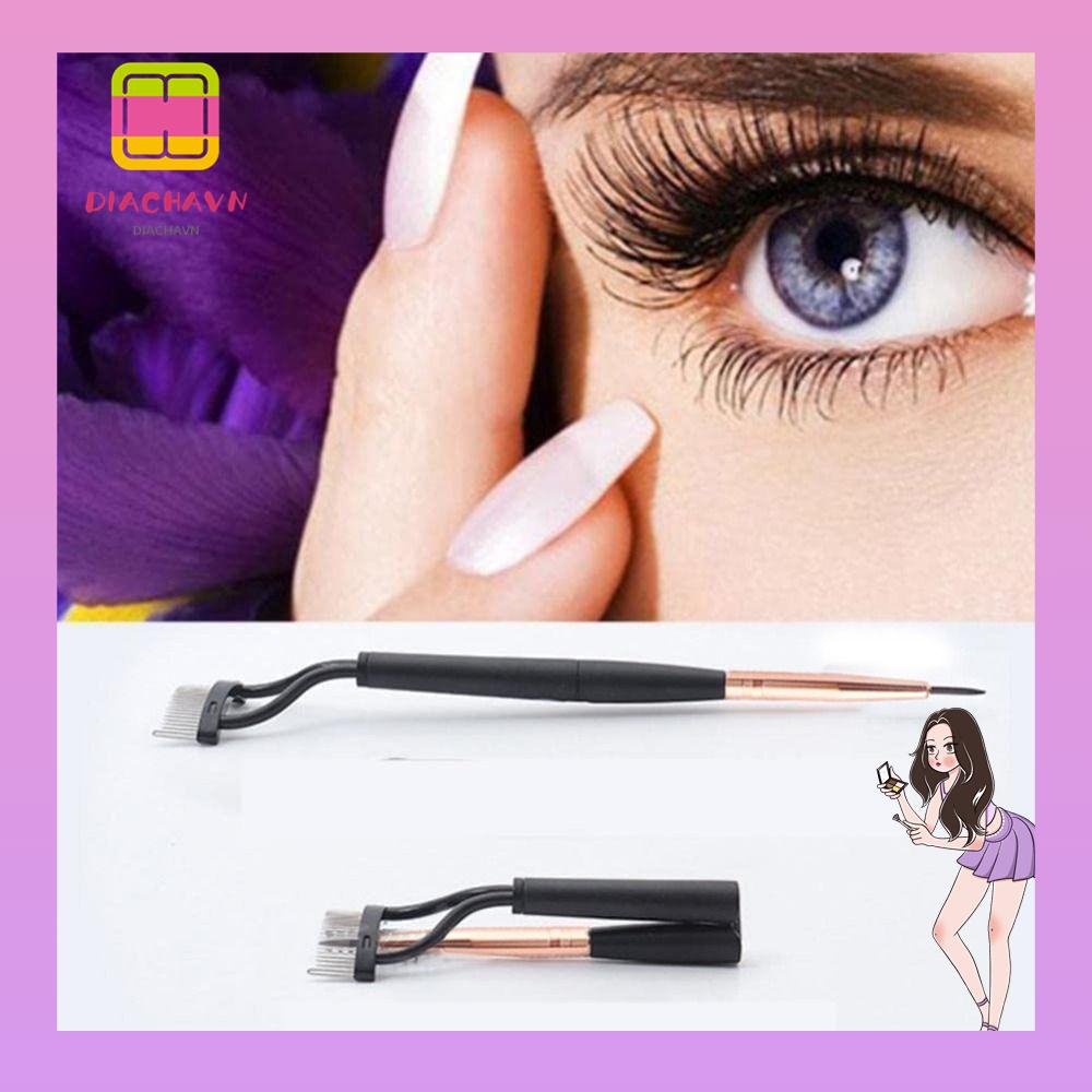 Set 2 Cọ Chuốt Mi Hai Đầu Có Thể Gấp Gọn Tiện Dụng